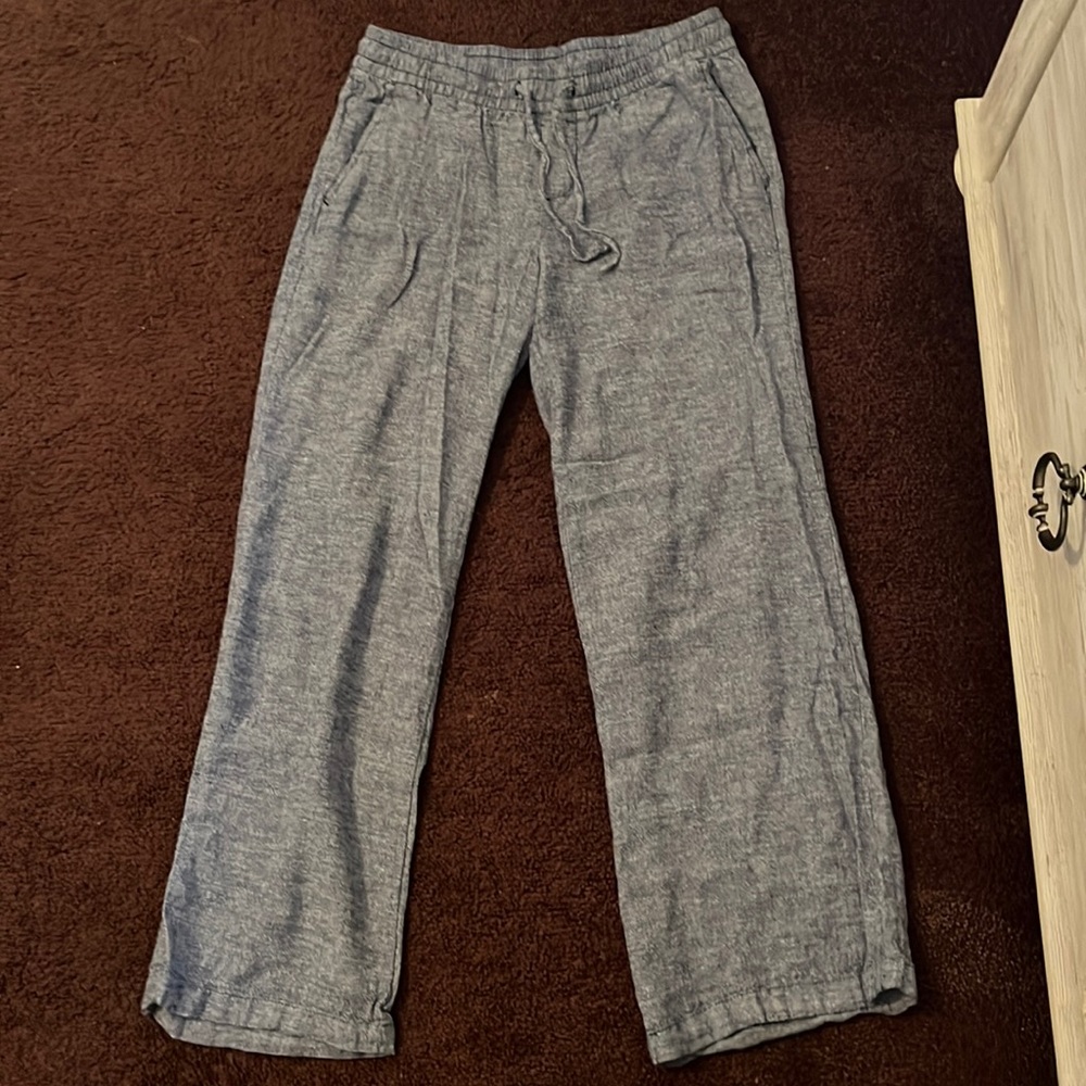 Blue size small crop pants